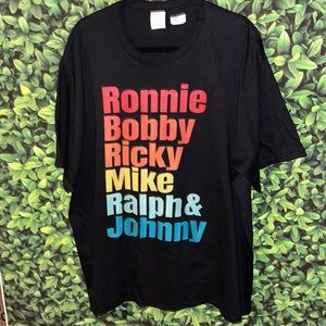 NEW Edition Ronnie, Bobby, Ricky, Mike, Ralph, and Johnny T-Shirt 2x GUC